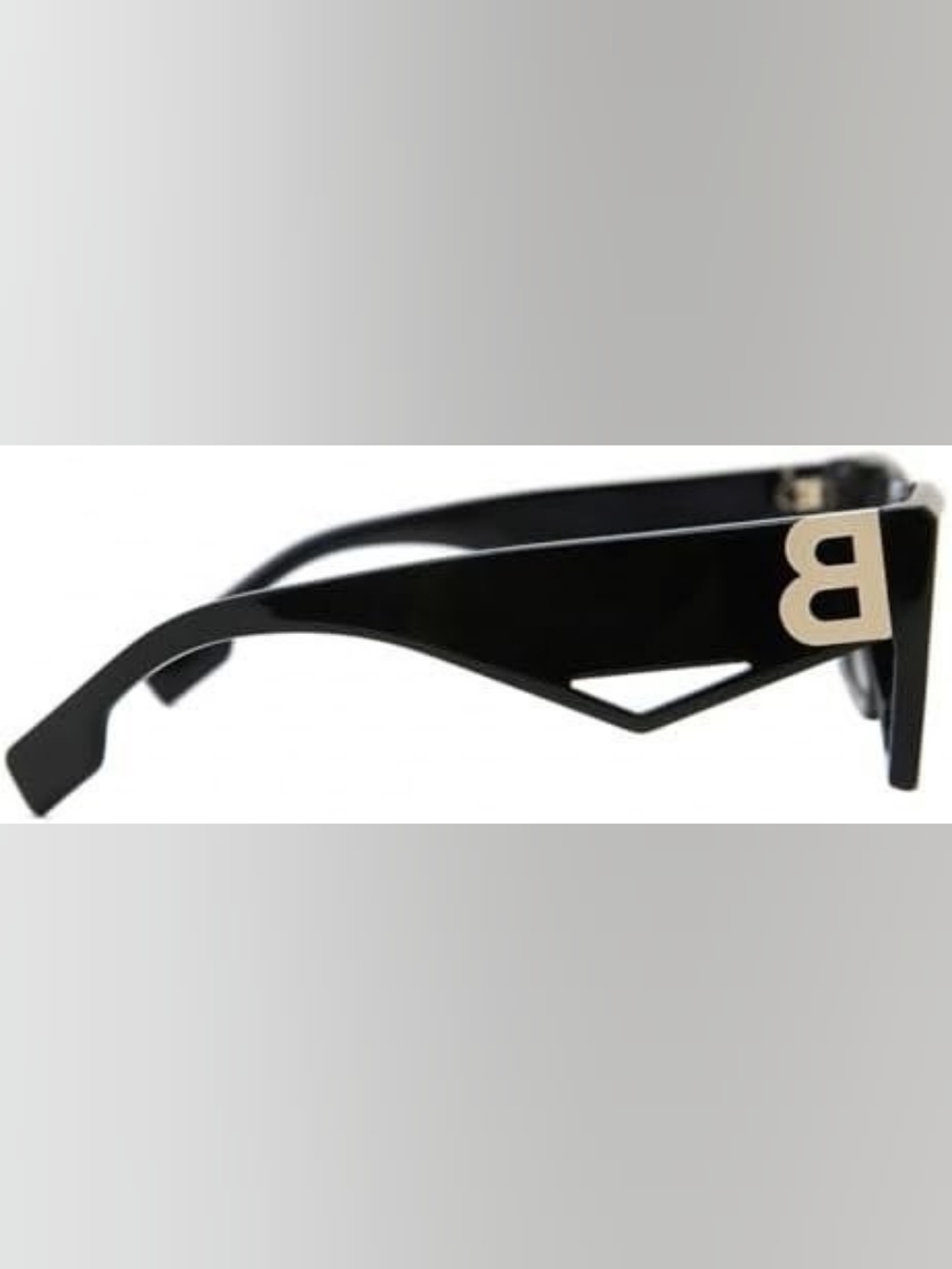 New Designer Inspired Rectangle Sunglasses Black Sunglasses - Picture 4 of 7